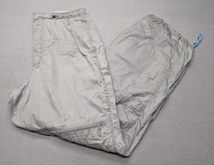 Vintage Nike Y2K Hex Nylon Track Parachute Pants Mesh Lined Mens Size Large Gray - Picture 1 of 16