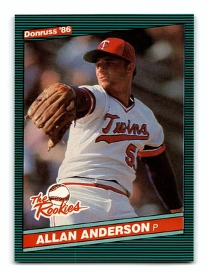 Allan Anderson 1986 Donruss The Rookies #3 Minnesota Twins Mint - Image 1 of 2