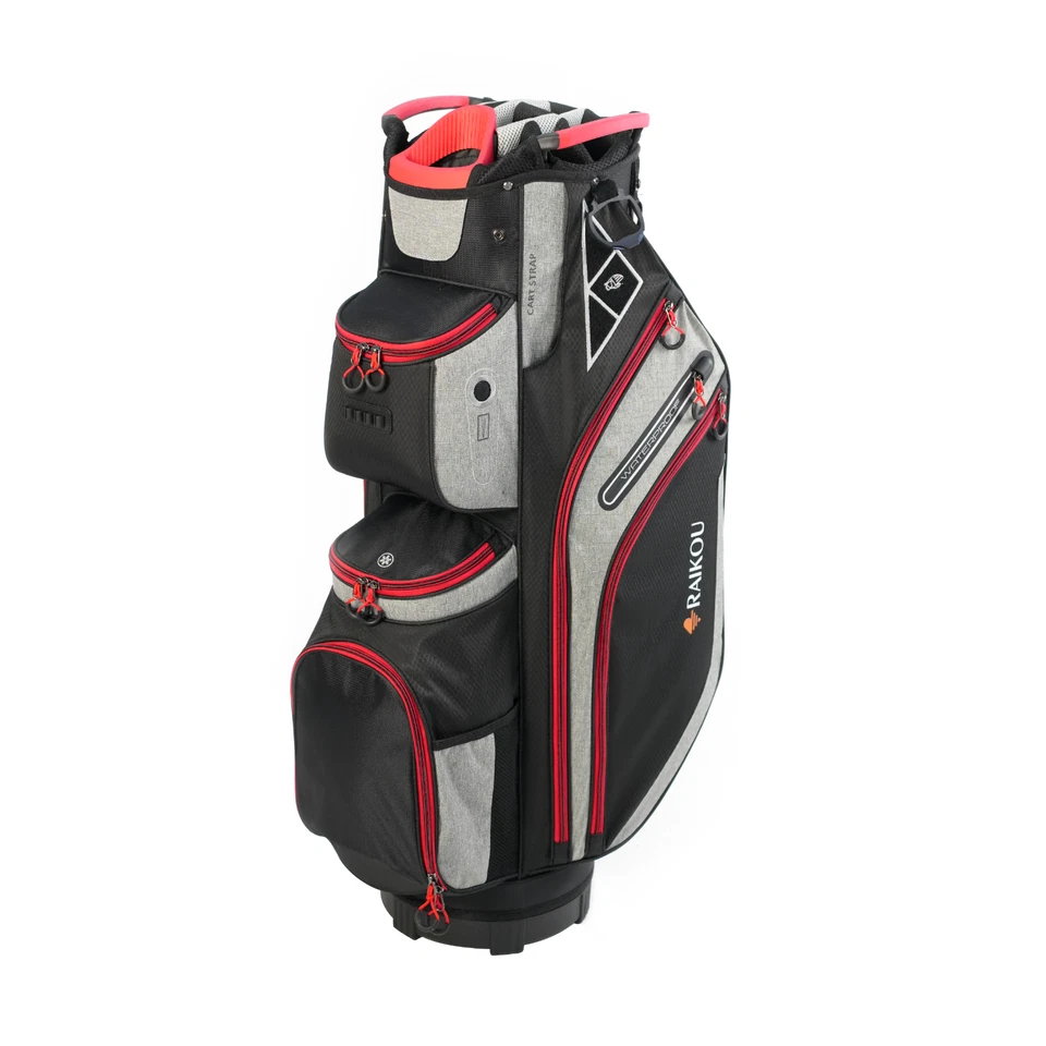 RAIKOU Carrito de golf bolsa de golf impermeable compartimento frigorífico compartimento para objetos de valor bolsa de golf ligera