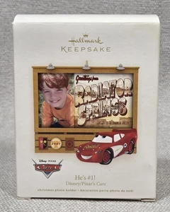 Disney Pixars Cars Hallmark Andenken 2007 Foto Halter Ornament He's #1 Neu - Bild 1 von 9