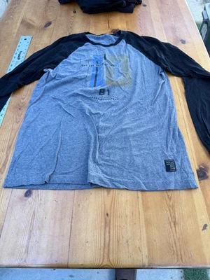 Troy Lee Designs Raceshop Logo Long Sleeve SZ L  Black / GRAY N8 - Image 1 of 4