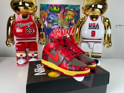 Nike Dunk High 1985 Red Acid Wash eur42.5 - Photo 1/4