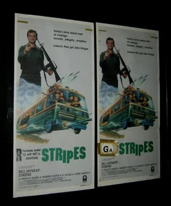 Original BILL MURRAY STRIPES Australia Printed South Pacific Style Daybill - Picture 1 of 1