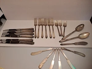 Vintage 1847 Rogers Bros IS Silverplated Silverware NOT COMPLETE SET - Picture 1 of 9
