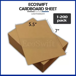 1-200 "EcoSwift" Chipboard Cardboard Craft Scrapbook Photo Pads Sheets 5.5" x 7" - Picture 1 of 6