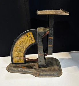 Vintage Ideal Postal Scale, Metal, 0-2 lbs, Works - Picture 1 of 16