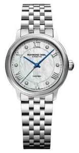 Raymond Weil Maestro SWISS Automatic Diamond MOP Dial Ladies Watch 2131-ST-00966 - Picture 1 of 13