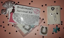Bridesmaid Survival Kit Thank You Keepsake Gift Wedding Favour Novelty Bag