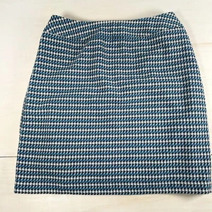 Talbots Wool Blend Houndstooth Pencil Skirt Career Womens Size 10 (97) - Picture 1 of 7