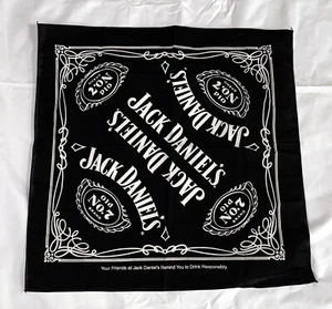New Jack Daniels Whiskey Old NO 7 Brand Bandana Black - Imagen 1 de 3