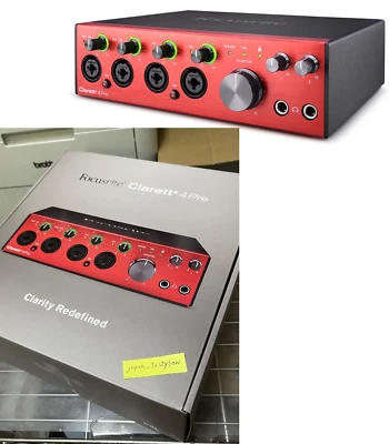 Focusrite Clarett+ 4Pre USB Audio Recording Interface for PC and Mac BRAND NEW - Image 1 of 4