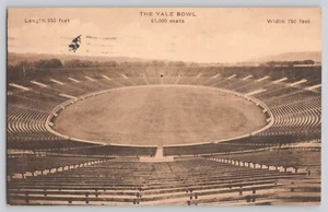 1927 Postcard The Yale Bowl 61,000 Seats Judd New Haven CT - Picture 1 of 2