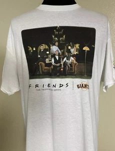 San Francisco Giants Friends 25 Years T Shirt Mens Large L White Cotton MLB SF - Picture 1 of 12