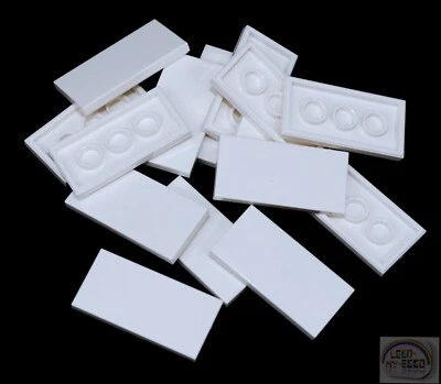 LEGO Classic - 15-ea, 2 x 4 Tile - White - New - (87079) - Image 1 of 4