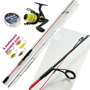 Canna Pesca Trout Area Spinning Trota Artificiali Spoon Trabucco Filo Mulinello - Foto 1 di 1