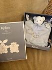 Kaloo Perle Knots Comforter Baby Comfort Blanket Doudou Bear Blue For Babies New