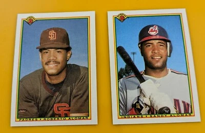1990 Bowman Roberto Alomar  #221 & Sandy Alomar  #337   (Pack Fresh) - Image 1 of 4