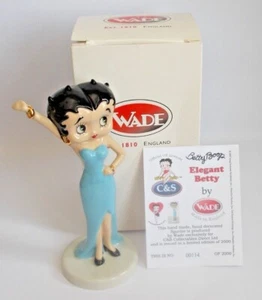 Wade Betty Boop LE 114/2000 Blue Dress Elegant Betty with COA Boxed C&S - Picture 1 of 3