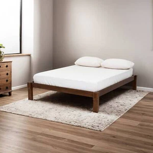 FLEXISPOT Solid Wood Bed Frame, Japanese Joinery Bed, 1200 lbs Capacity - Picture 1 of 26