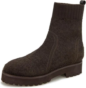 Andre Assous Pisces Knit Bootie - Chocolate, Size 7, New - Picture 1 of 7