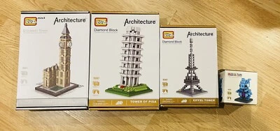 Loz Architecture Building Sets Holiday Bundle (plus free Gift!) - Image 1 of 4