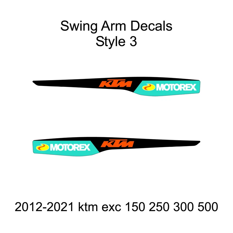 2012-2021 KTM EXC 150-500 качели руки наклейки стиль 3 Бесплатная доставка!!! - Изображение 1 из 1