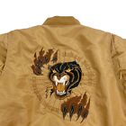 Barefox Jacket Coat XL Urban Panther Satin Bomber Hip Hop Embroidered HUSTLAR