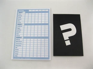 Clue Board Game Detective Notepad Scoresheet Replacement 2018 Mystery New - Bild 1 von 6