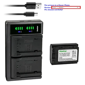 Kastar Battery LTD2 USB Charger for Sony NP-FZ100 BCQZ1 Sony Alpha 9R A9R Camera - Picture 1 of 11