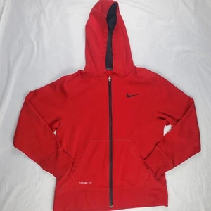 Nike boys red jacket zip up size M - Picture 1 of 4