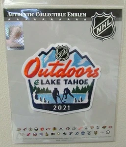 LAKE TAHOE 2021 NHL OUTDOORS HOCKEY JERSEY PATCH EMBLEM - Picture 1 of 1