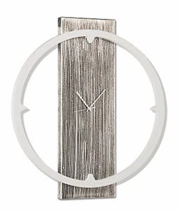 Orologio da Parete Muro in Legno Design Moderno Geometrico No Numeri 3 Lancette - Picture 1 of 4