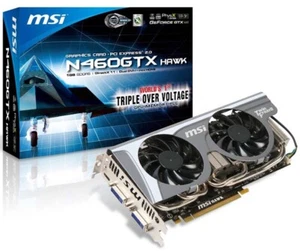MSI NVIDIA GeForce GTX 460 HAWK (1 GB) GDDR5 SDRAM PCI Express Video Card - Picture 1 of 6