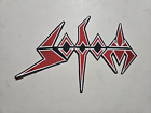 SODOM, SEW ON WHITE AND RED EMBROIDERED LARGE BACK PATCH