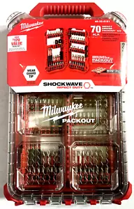 (2) Milwaukee SHOCKWAVE Impact Duty 48-32-5151 Screw Driver Bit Set (70-Piece) - Picture 1 of 5