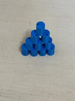 O Scale Barrel 55 Gallen Drum W/ Lid 1:48 Scale Multiple Color Options X10 & X20 - Image 1 of 4