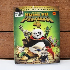 Kung Fu Panda 4 Collector’s Edition Blu-ray DVD Digital Code DreamWorks NEW - Foto 1 di 3