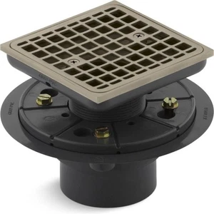 K-9136-BV Square Design Tile-In Shower Drain Finish: Vibrant Brushed Bronze - Picture 1 of 3