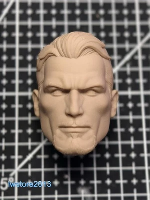 Cabeza esculpida de Tony Man 1/6 1/12 1/18 1/10 para cuerpo de figura masculina de 12" 6" 3,75" 7" Foto 1 de 3