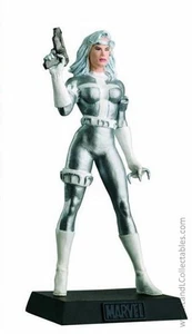 Classic Marvel Figurine Collection Eaglemoss 2011 Statue #142 Silver Sable Fig O - Picture 1 of 2
