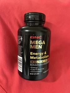 Large Size GNC MEGA MEN ENERGY Vitamins 180 Caps DIETARY SUPP free ship low 48 - Picture 1 of 6