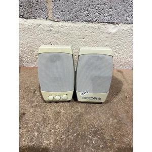Pair of Evesham Vale SK-A08 Multimedia Speaker Beige Wired Volume Control For PC - Picture 1 of 8