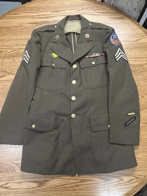 WWII  20th Air Force Enlisted Dress Uniform Jacket w/ Ribbons Size 40R - Image 1 of 4