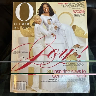 O THE OPRAH MAGAZINE, DECEMBER 2009, OPRAH AND ELLEN DEGENERES Holiday Gifts Foto 1 de 4