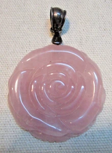 925 Silber (Sterling) Fundstücke Anhänger Rosenquarz - Bild 1 von 9