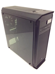 AERO COOL Tower Computer Gaming Case Only, Black, WORKING FREE SHIPPING - Picture 1 of 9