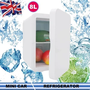 Mini Fridge Portable Cooler & Warmer AC/DC 12V Quiet Compact Refrigerators 8L UK - Picture 1 of 19