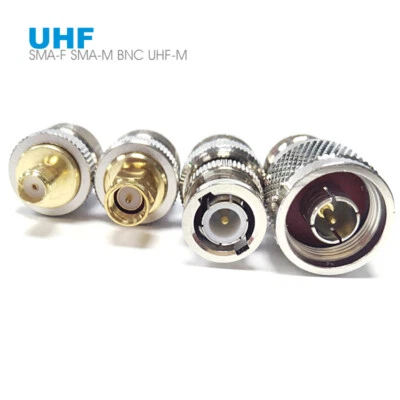 SMA Female SMA Male N Male BNC to UHF Female RF Coaxial Coax Connector Adapter - Image 1 of 4