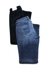 J Brand Christopher Blue Womens Velvet Pants Low Rise Flare Jeans Size 4 29 Lot2