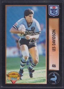 1994 Dynamic NRL Rugby League Series 1 #46 Les Davidson Cronulla Sharks - Picture 1 of 3